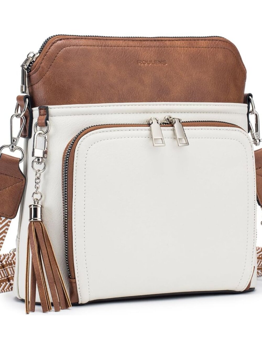 Crossbody Purse for Women Vegan Leather Medium Crossbody Wallet Bag for Travel W